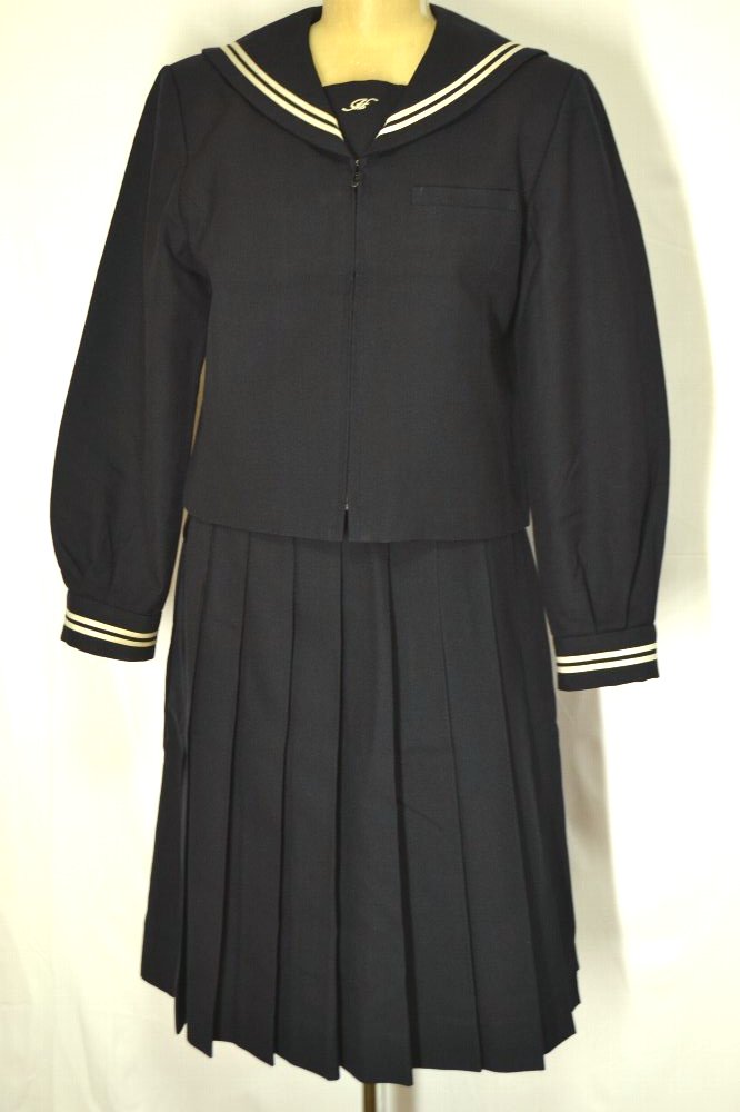 大size W79 埼玉県 星野学園中学校 セーラー冬服 前開き☆310 | 特価品