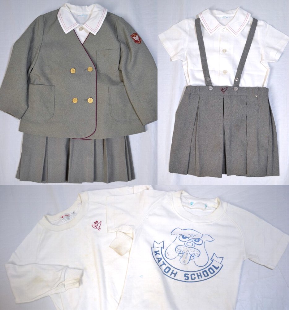 加藤学園　幼稚園　制服 静岡県 加藤学園幼稚園 襟なしブレザー冬夏服 体操着＊T2858