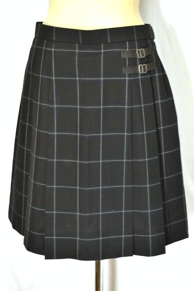 大size W78 埼玉県立 上尾橘高等学校 夏スカート 飾りベルト☆305