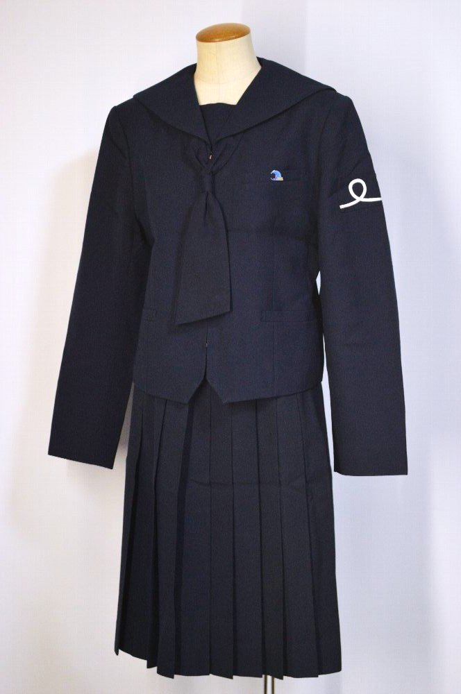 群馬県立 伊勢崎清明高等学校 セーラー冬服 タイ 校章 前開き OLIVE