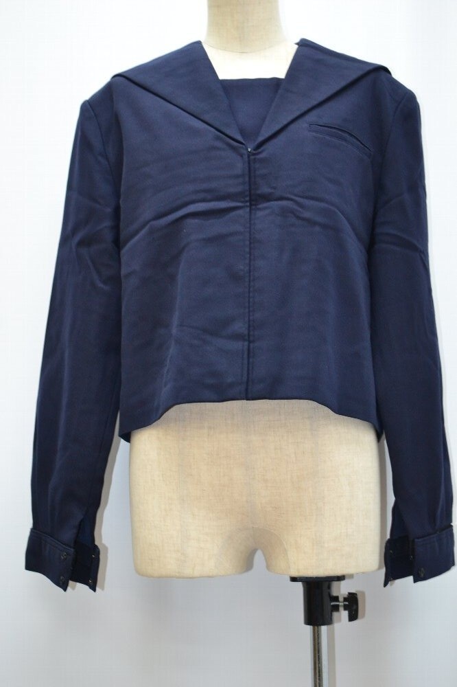 大size 山梨県 甲府市立 南中学校 セーラー冬服 前開き ＊♪5087