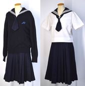 制服　セーラー　冬服　夏服　中間服　本物 U38 愛知県 桜田中学校 冬服・夏服セーラー服+冬服スカート