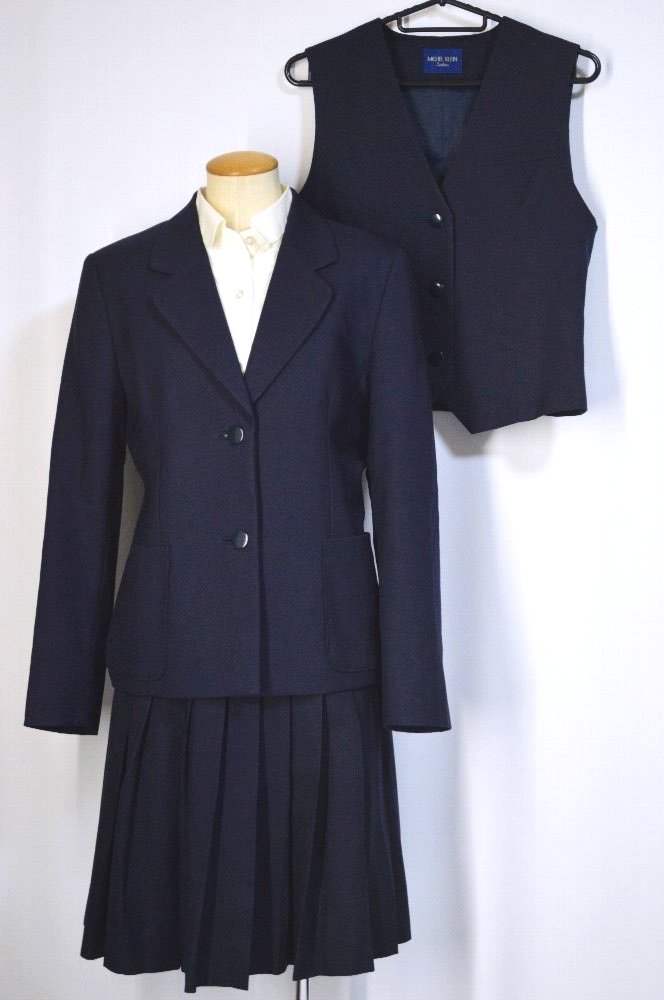 埼玉県立 浦和商業高等学校 ブレザー冬服 夏ベスト 裏地付き MICHEL