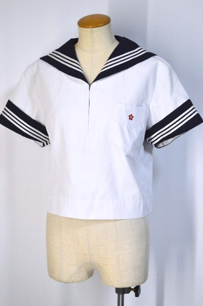 神奈川県 神奈川学園中学校 セーラー夏服上 Takashimaya＊T4605