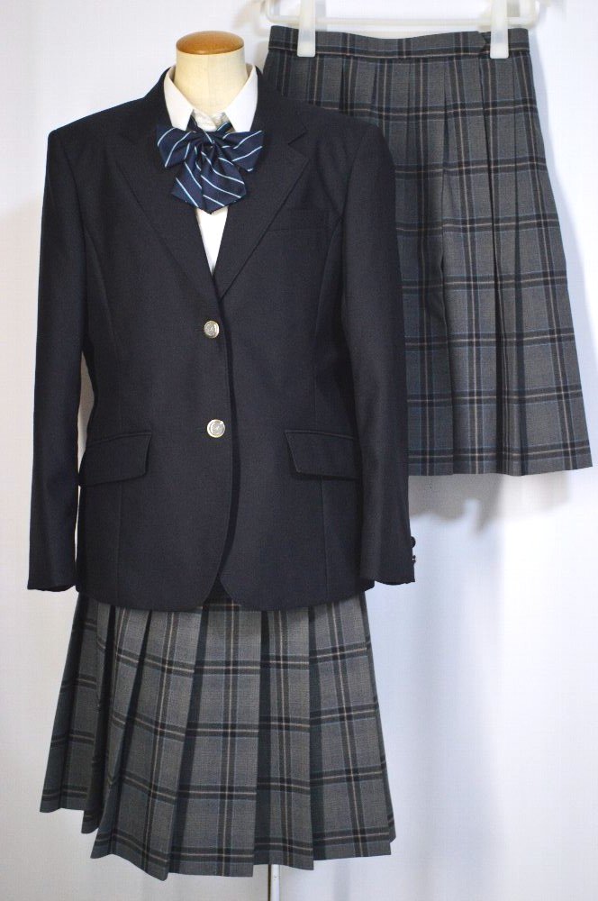 大size 埼玉県 草加市立青柳中学校 ブレザー冬夏服＊T3376 | ブレザー 