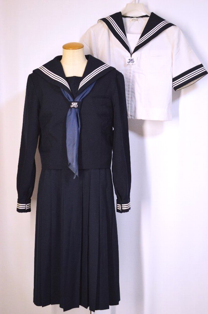 3ラインセーラー冬夏服 ジャンパースカート 前開き NIKKE＊T4370