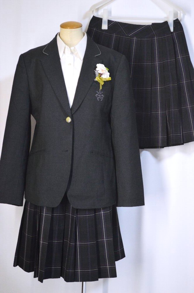 東京都立 拝島高等学校 ブレザー冬夏服 大sizeスカート＊T5477