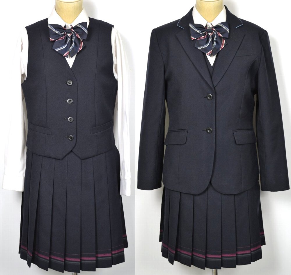 東京都 文華女子高等学校 ブレザー冬服夏服 リボン ブレザー 冬服 制服ショップ 摩天楼