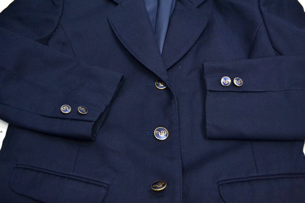 神奈川県 相模女子大学高等部 ブレザー冬服 夏スカート リボン＊SH0346