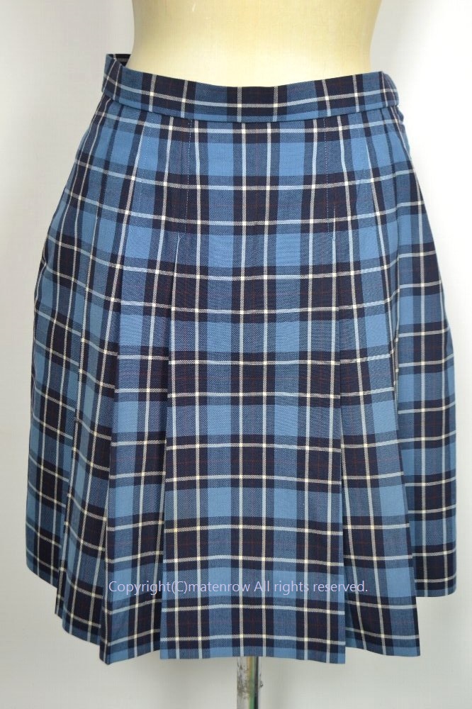 タマキニイメ まきまき ラップスカート チェック 青 サイズ2 rw6