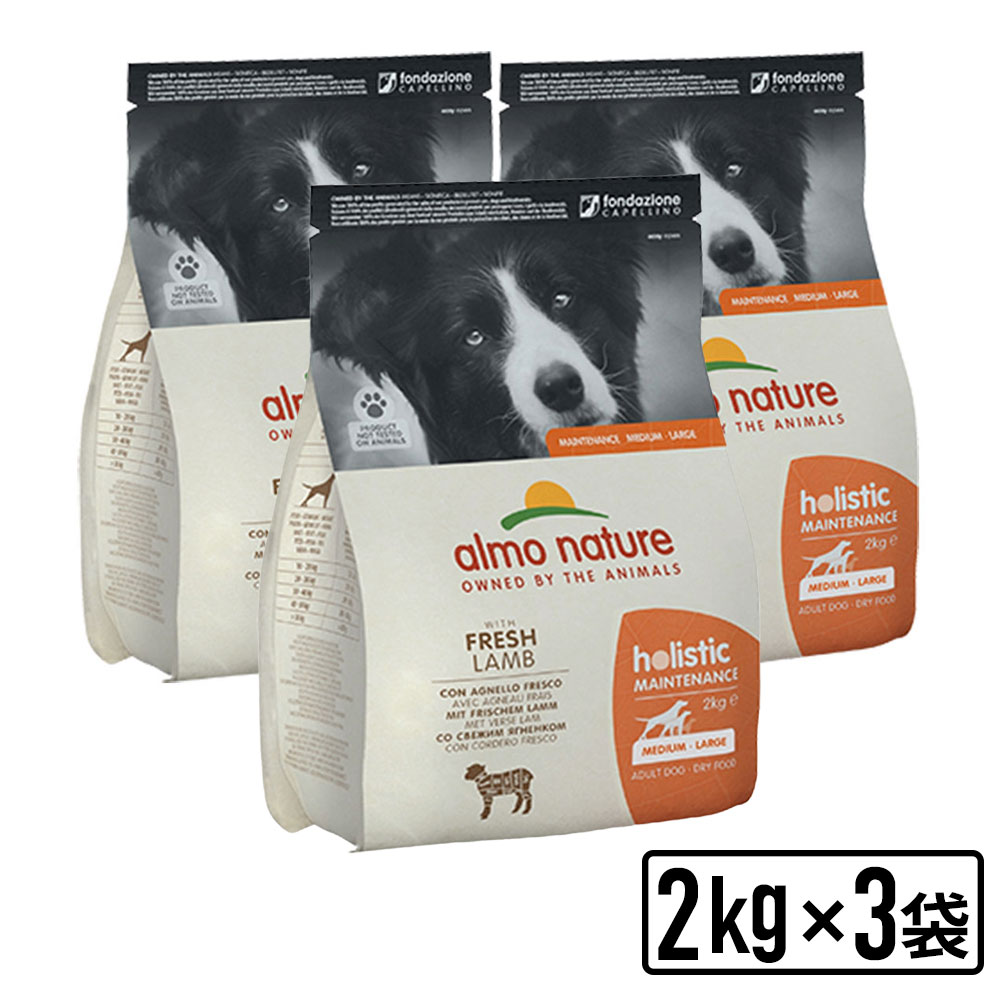 Almo Nature Holistic Maintenance ラム 2kg 犬】2kg ×3袋セット almo nature アルモネイチャー ホリスティック