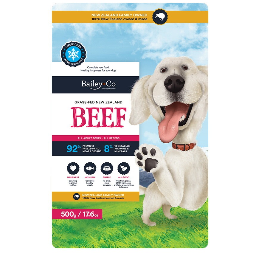 Bailey+Co ビーフ ドライフード 500g 犬】Bailey+Co フリーズドライ コンプリート ビーフ 500g ドッグフード