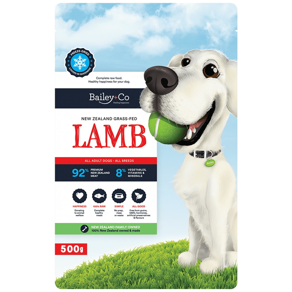 犬】Bailey+Co フリーズドライ コンプリート ラム 500g ドッグフード
