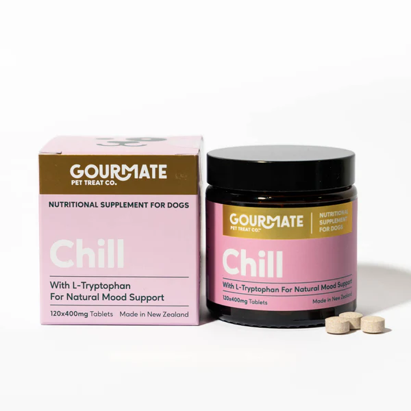 Gourmate Chill 犬猫用サプリメント 120粒 犬・猫】GOURMATE グルメイト Chill チル リラックスサポート