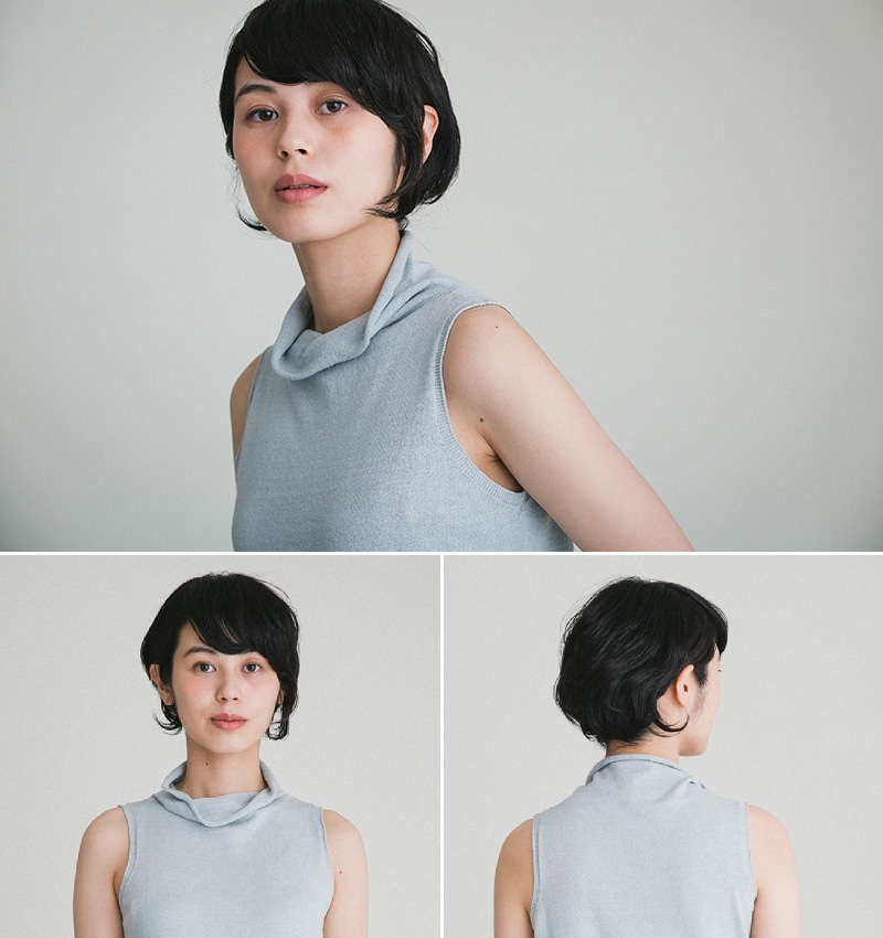 ドレープハイネックノースリーブニット | ITEM,KNIT | matohu online shop