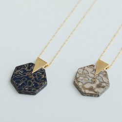 ŷɴإͥå쥹 / TSUGARU-Style Lacquered Geometric Necklace
