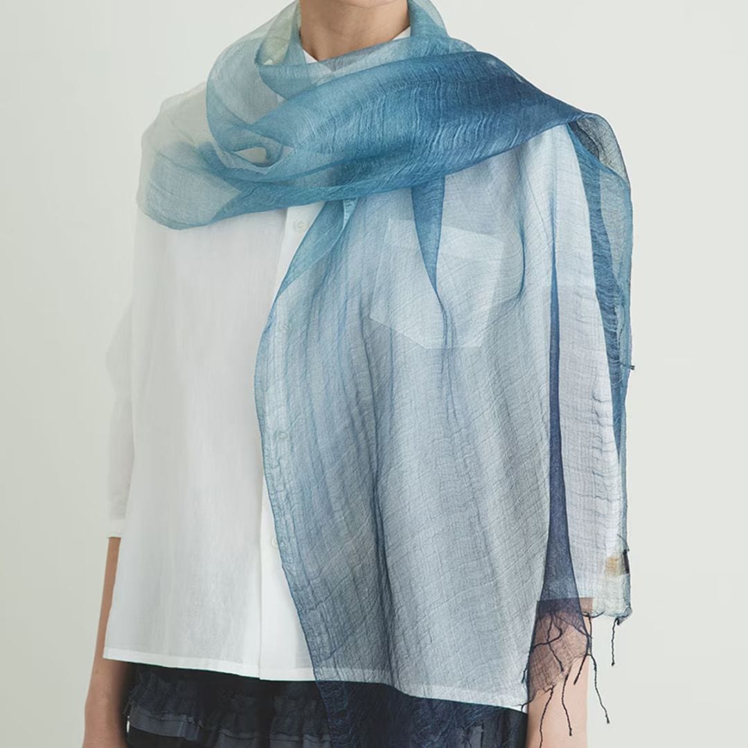 藍染グラデーションショール / Indigo Gradation Shawl