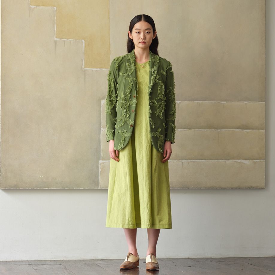 斜め切替テントラインワンピースー薫る風