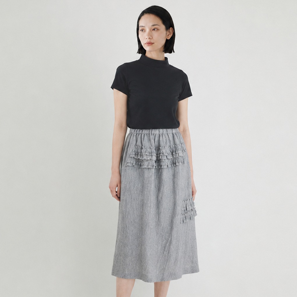 切替フリル付きスカート / Paneled Frill Skirt