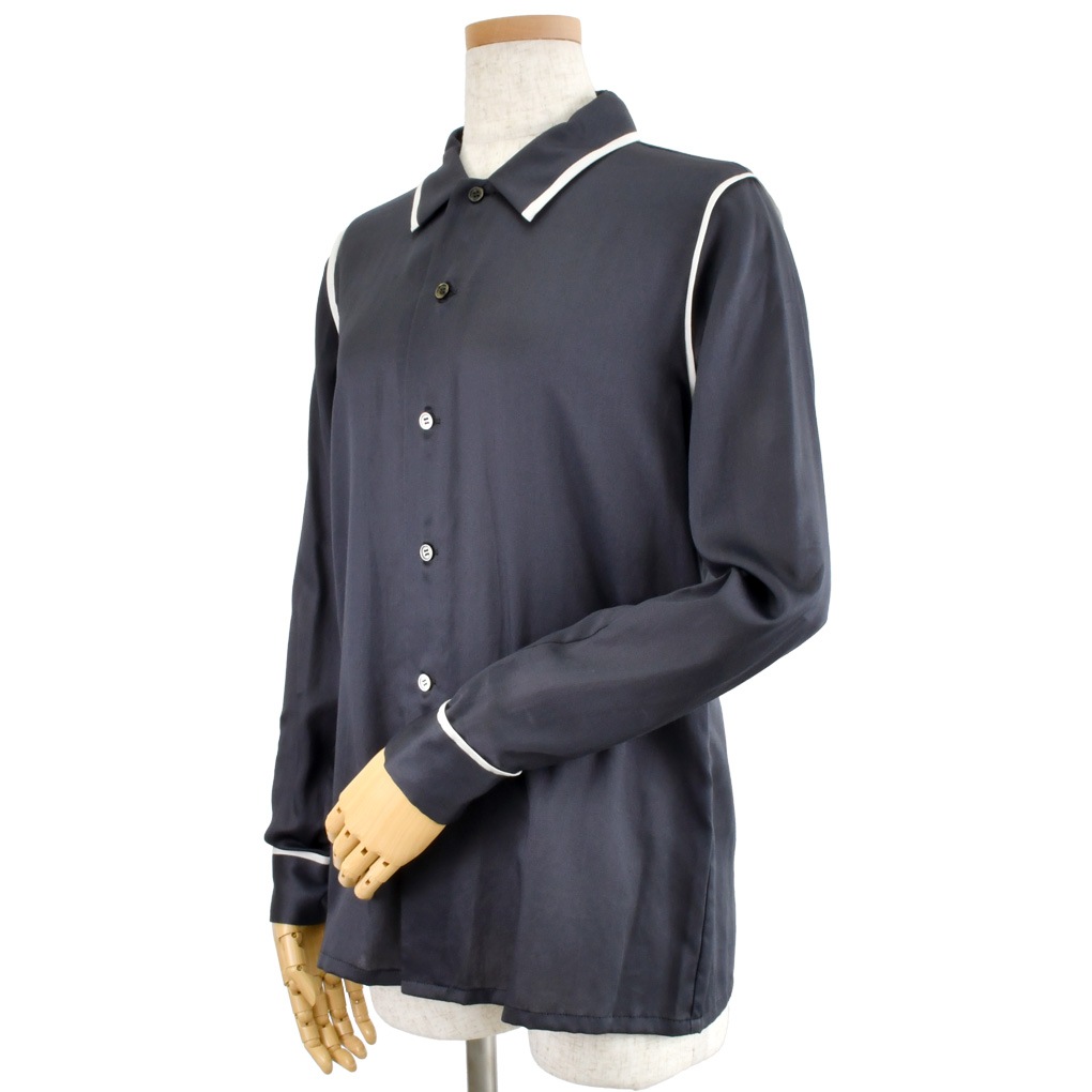 パイピングシャツ－サテン