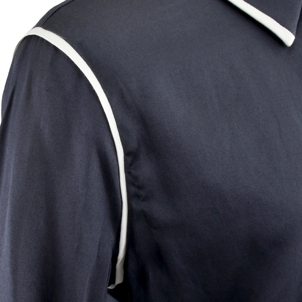 パイピングシャツ－サテン