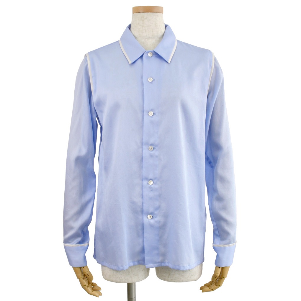 パイピングシャツ－サテン