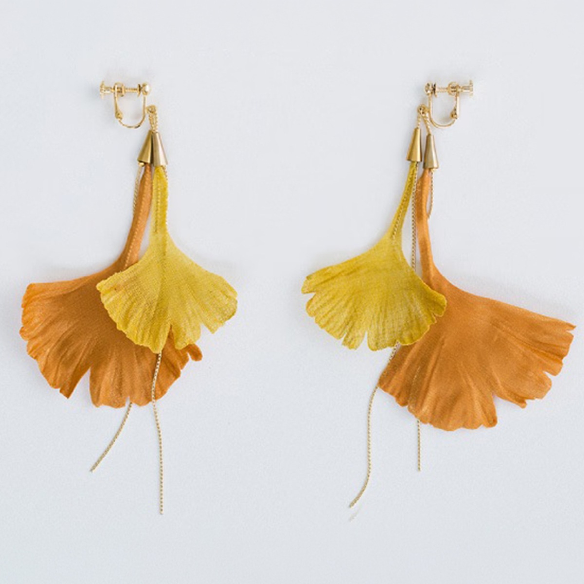 イチョウピアス・イヤリング / Ginkgo Biloba Earrings