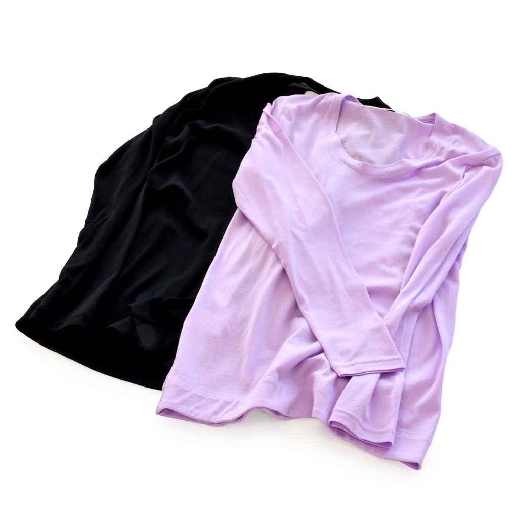 後スリット長袖Ｔ