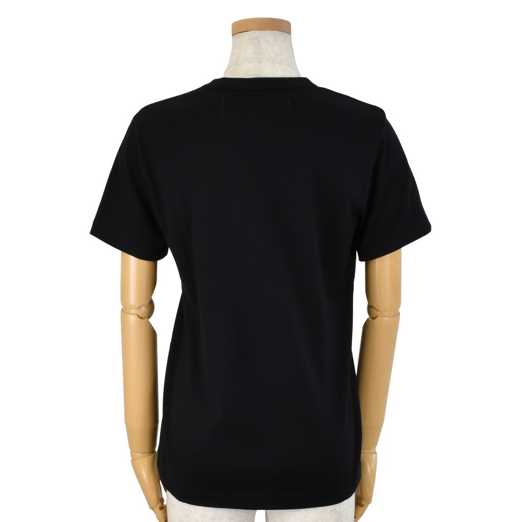 フロッキープリント 丸首Tシャツ