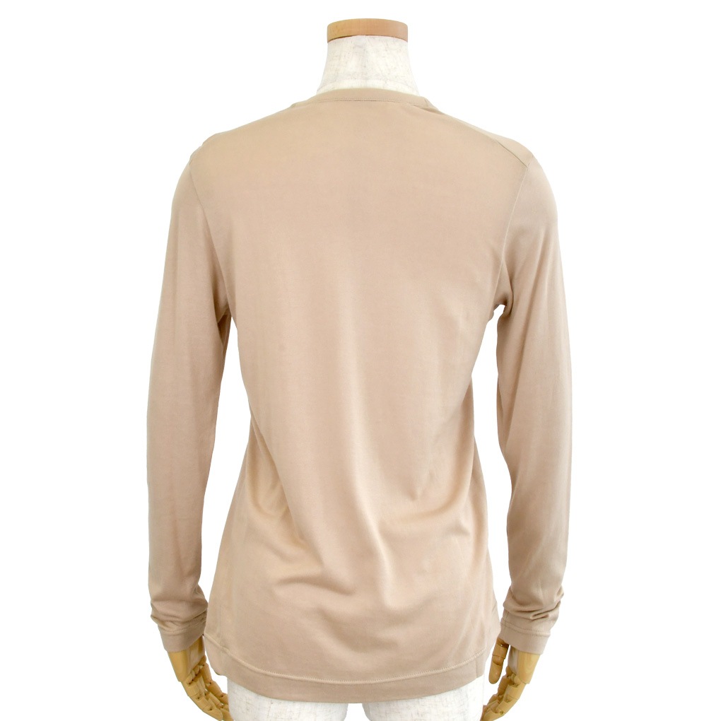 変り衿ぐり長袖Ｔ－天竺