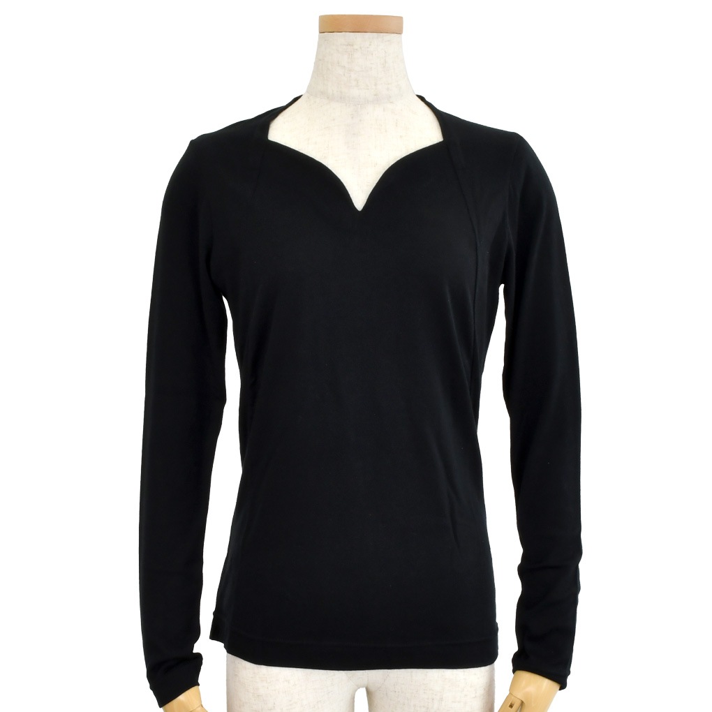 変り衿ぐり長袖Ｔ－天竺