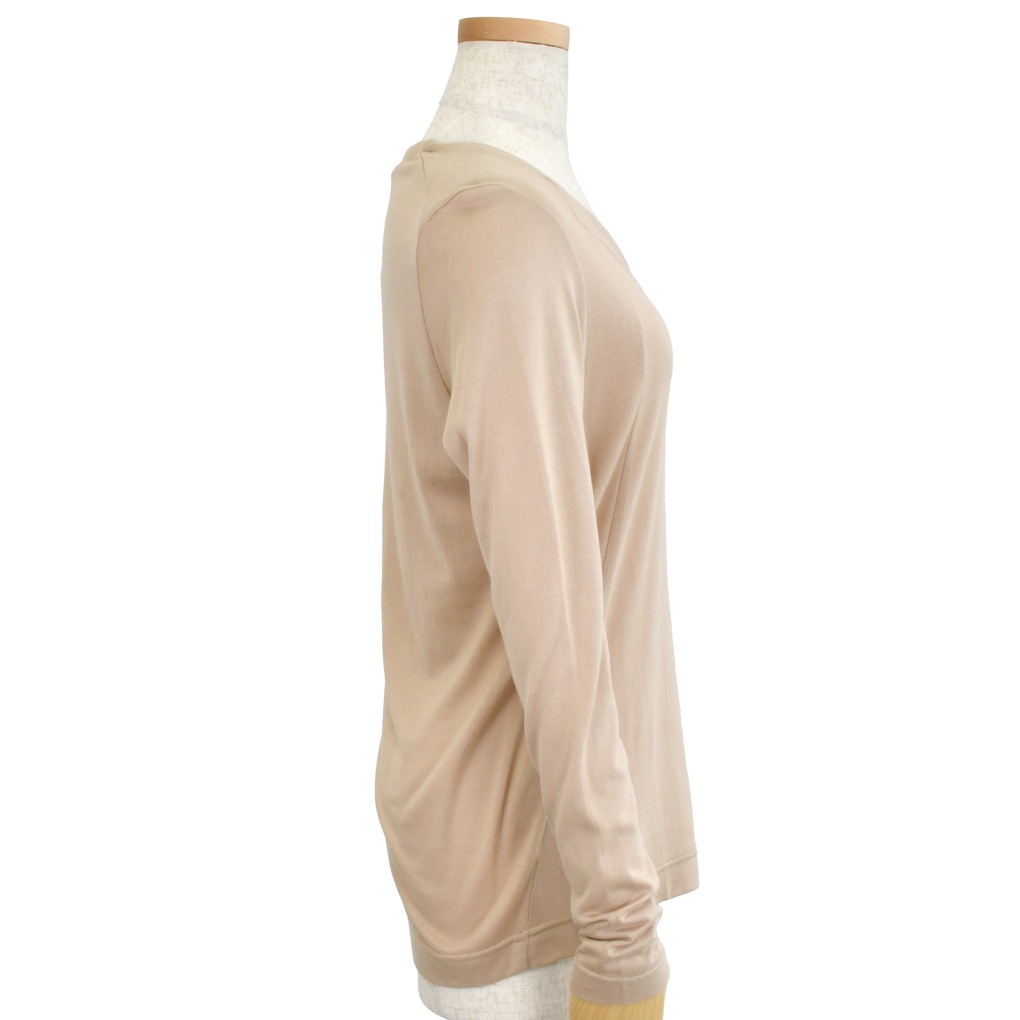 変り衿ぐり長袖Ｔ－天竺