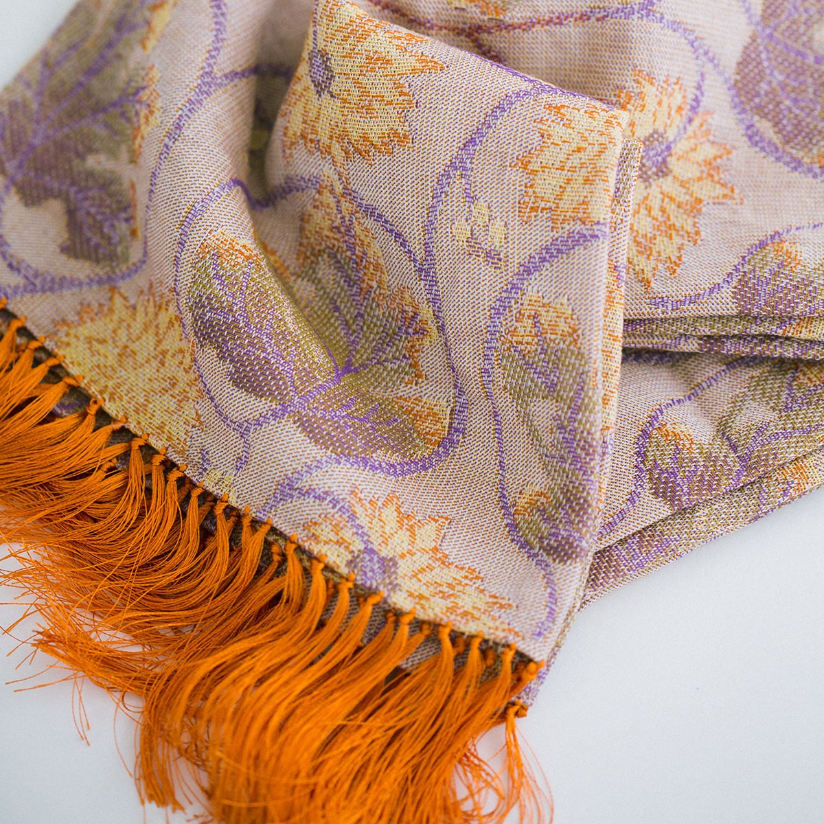 菊葉フリンジショール / Chrysanthemum Shawl