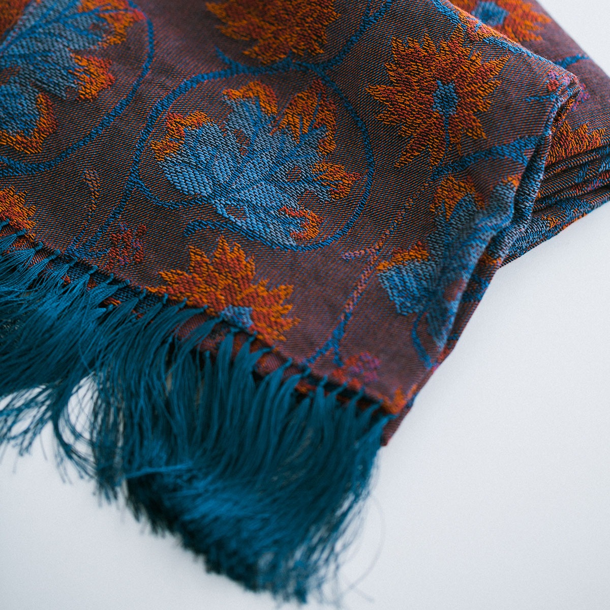 菊葉フリンジショール / Chrysanthemum Shawl