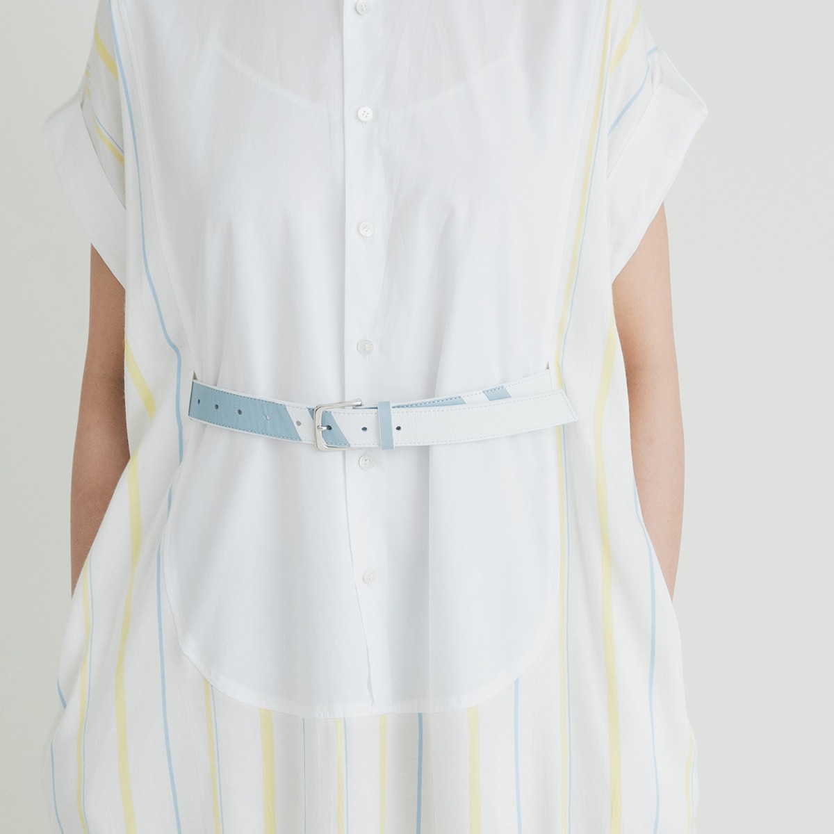 配色ストライプベルト / Color Blocked Stripe Belt