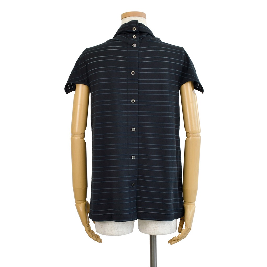 衿ぐりプリーツB-透かしボーダー