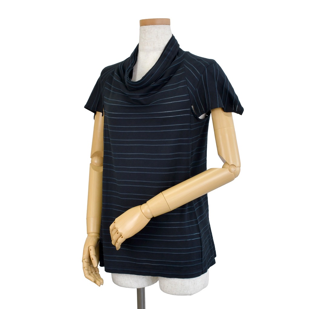 衿ぐりプリーツB-透かしボーダー