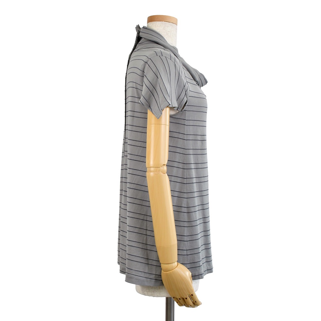 衿ぐりプリーツB-透かしボーダー