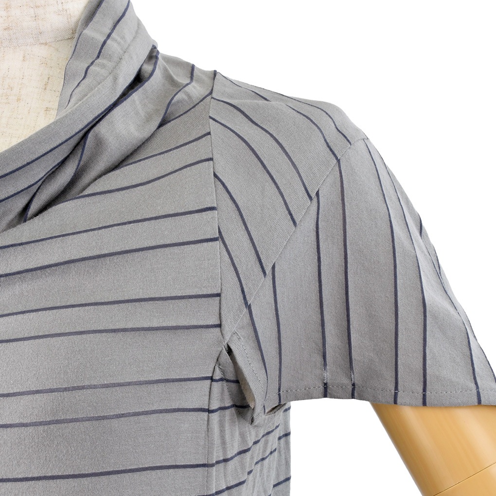 衿ぐりプリーツB-透かしボーダー