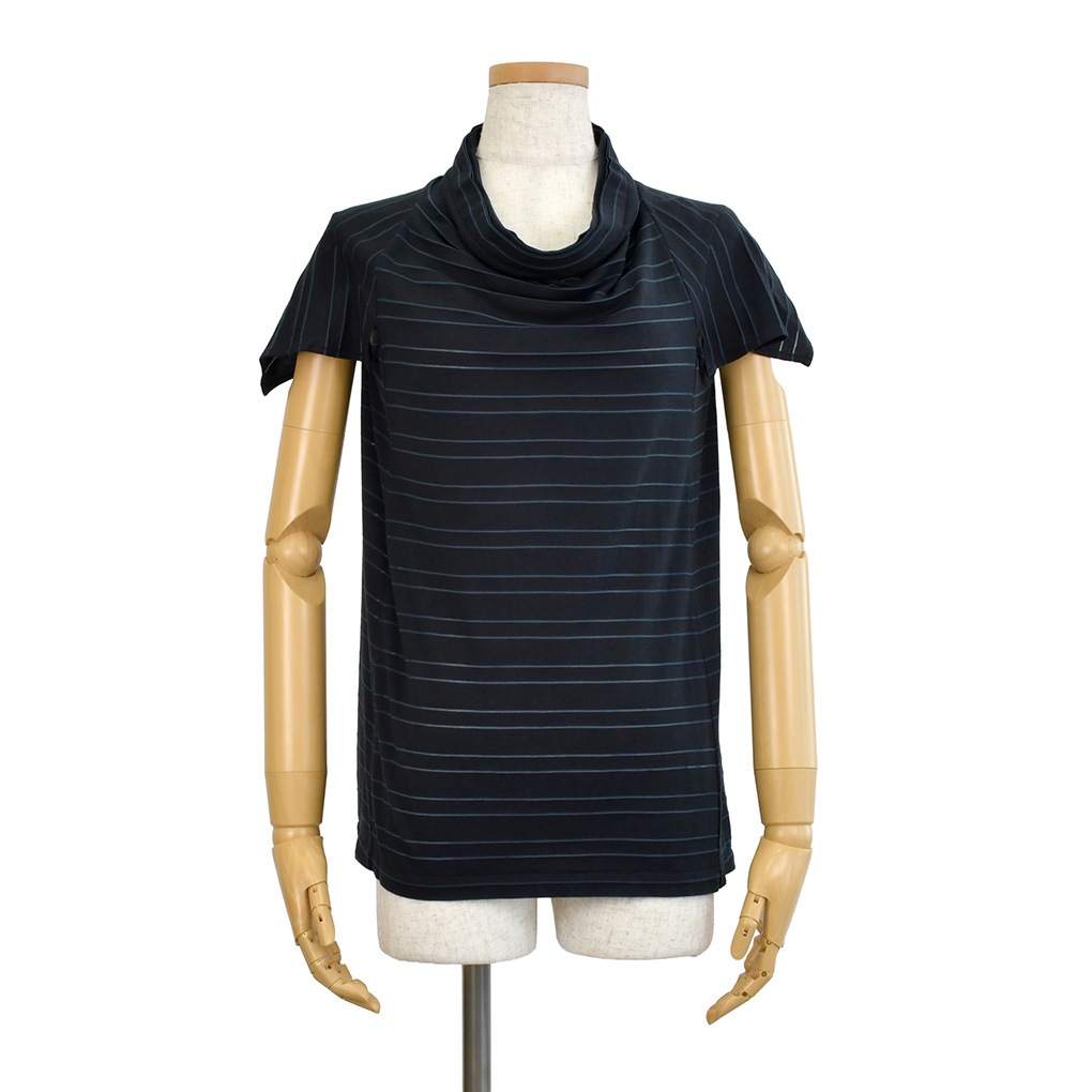 衿ぐりプリーツB-透かしボーダー