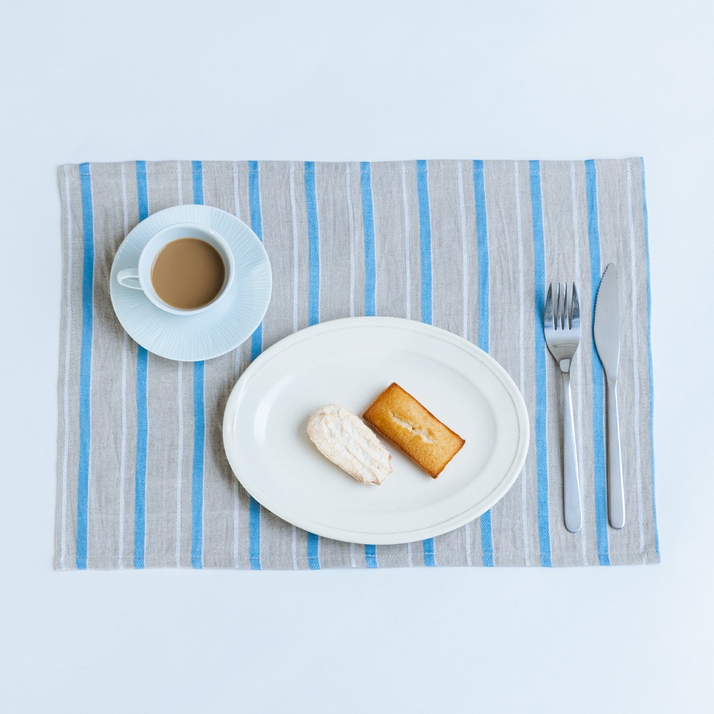 mono no matohu<ランチョンマット>ーリネンストライプ