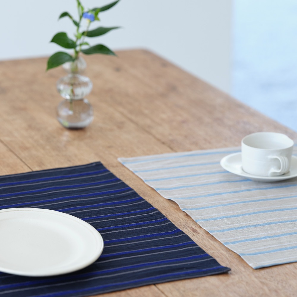 mono no matohu<ランチョンマット>ーリネンストライプ