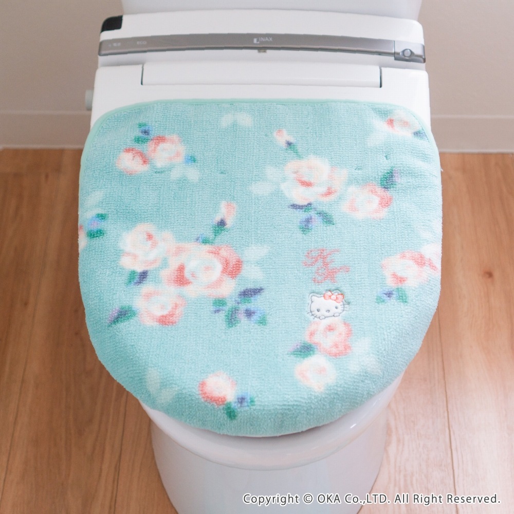 ハローキティ グレース トイレフタカバー ドレニモタイプ （ O・U