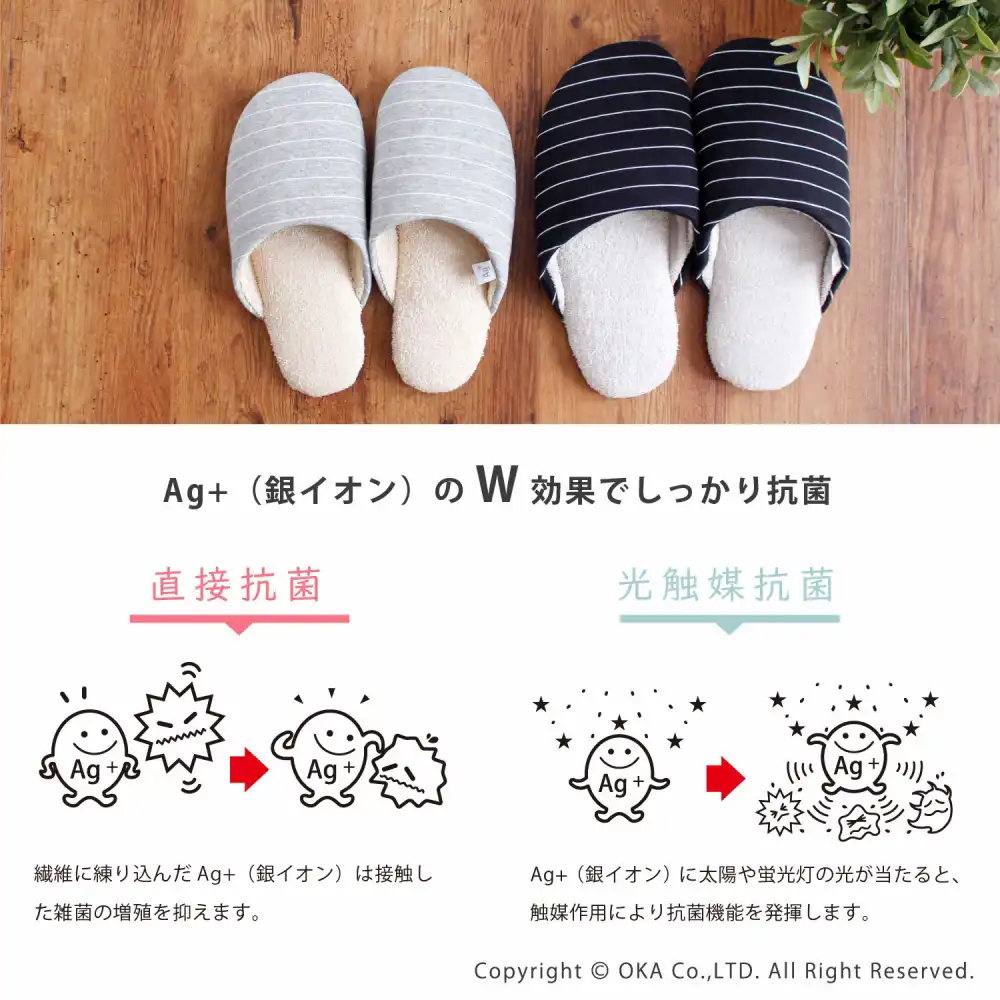 Ag+安心スリッパ ソフティ2 前閉じタイプ M／Lサイズ （ ルーム