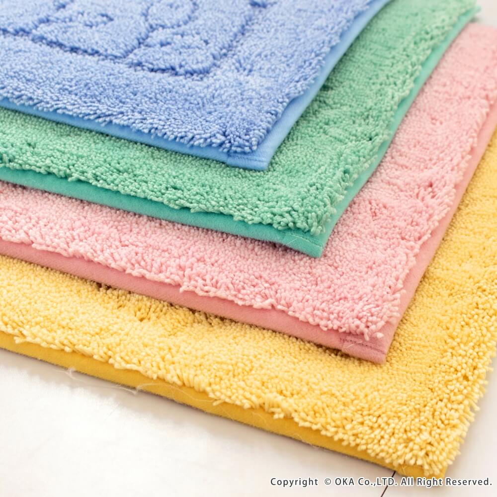 乾度良好ファイン バスマット 約60cm×85cm （ 洗える 吸水 速乾 抗菌