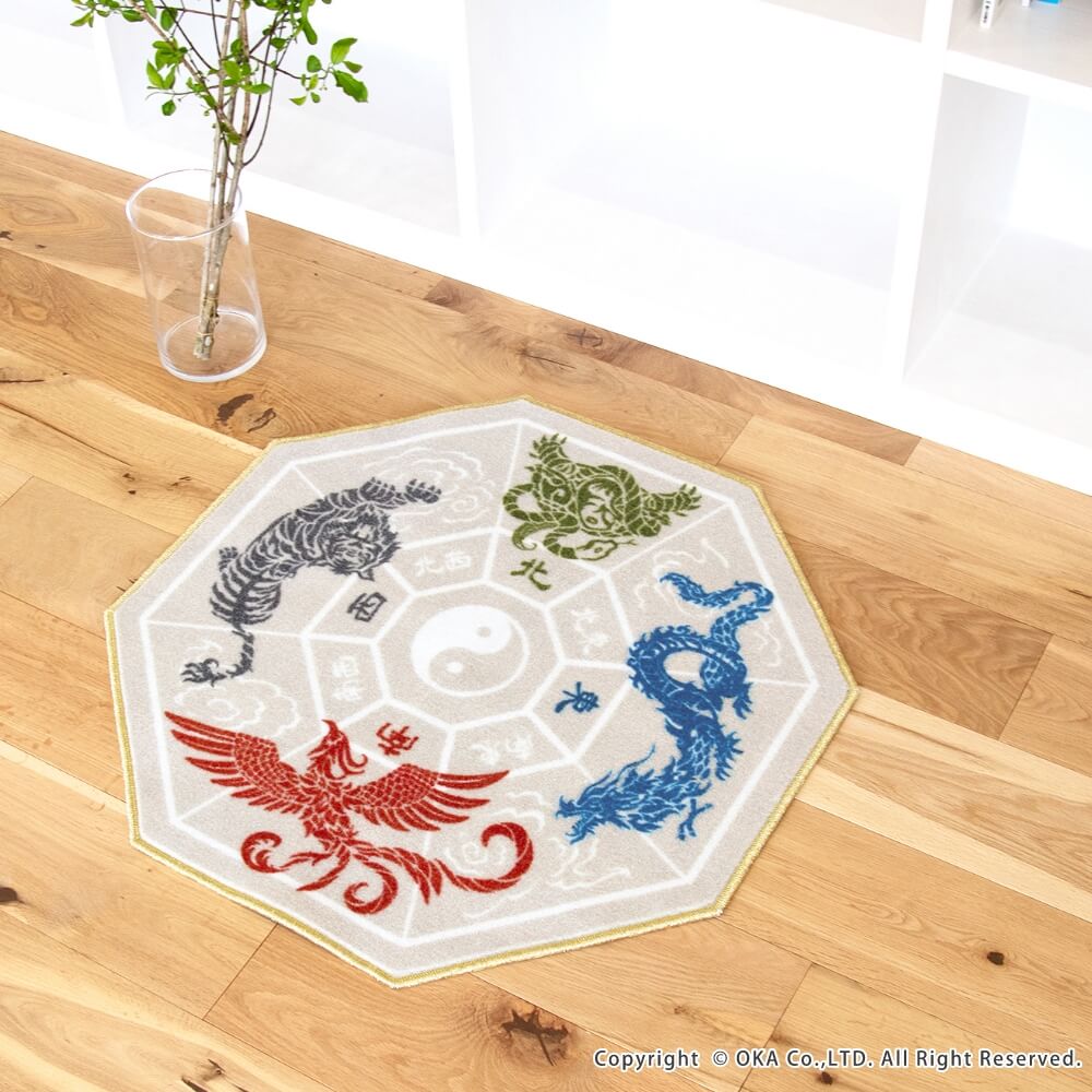 風水 マット （ 日本製 ラグ 洗える 八角形 開運 家相 リビング ) 通販