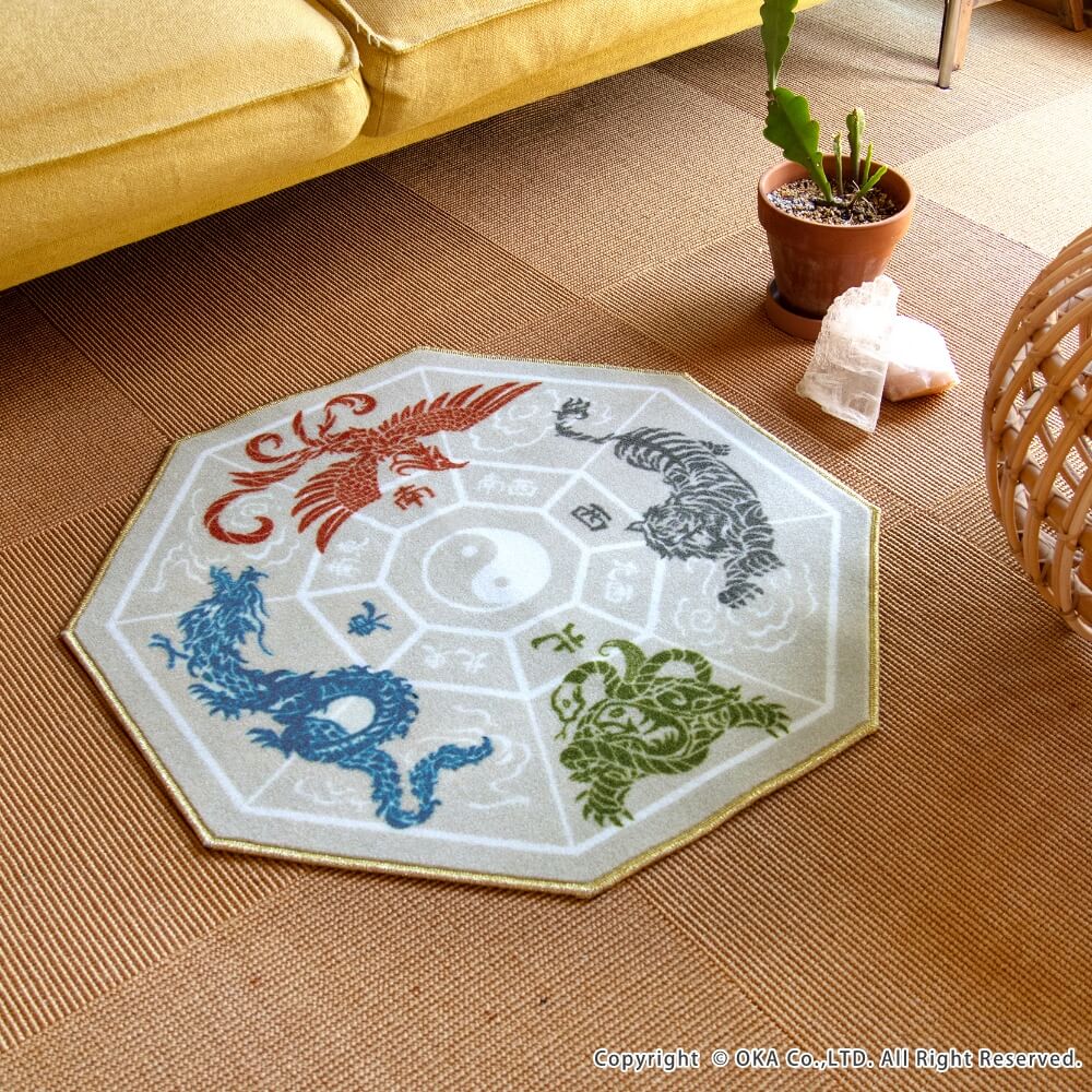 風水 マット （ 日本製 ラグ 洗える 八角形 開運 家相 リビング ) 通販