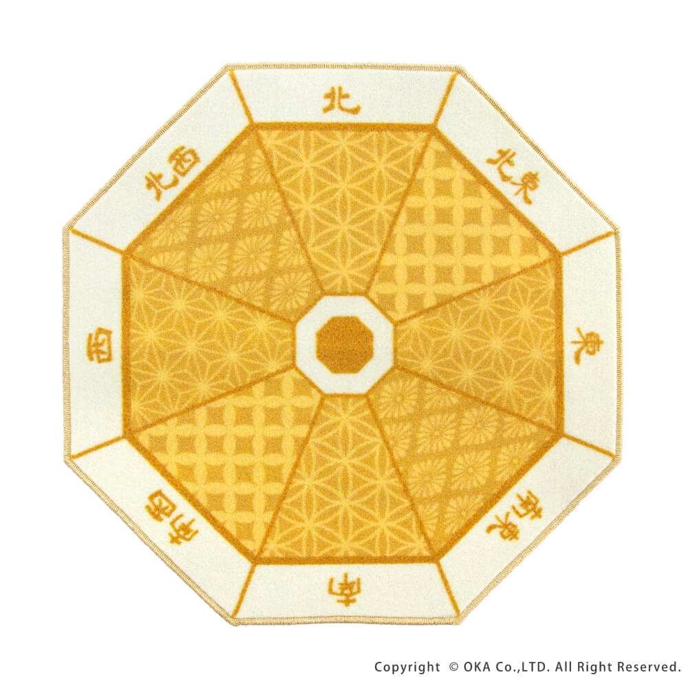 風水 マット （ 日本製 ラグ 洗える 八角形 開運 家相 リビング ) 通販