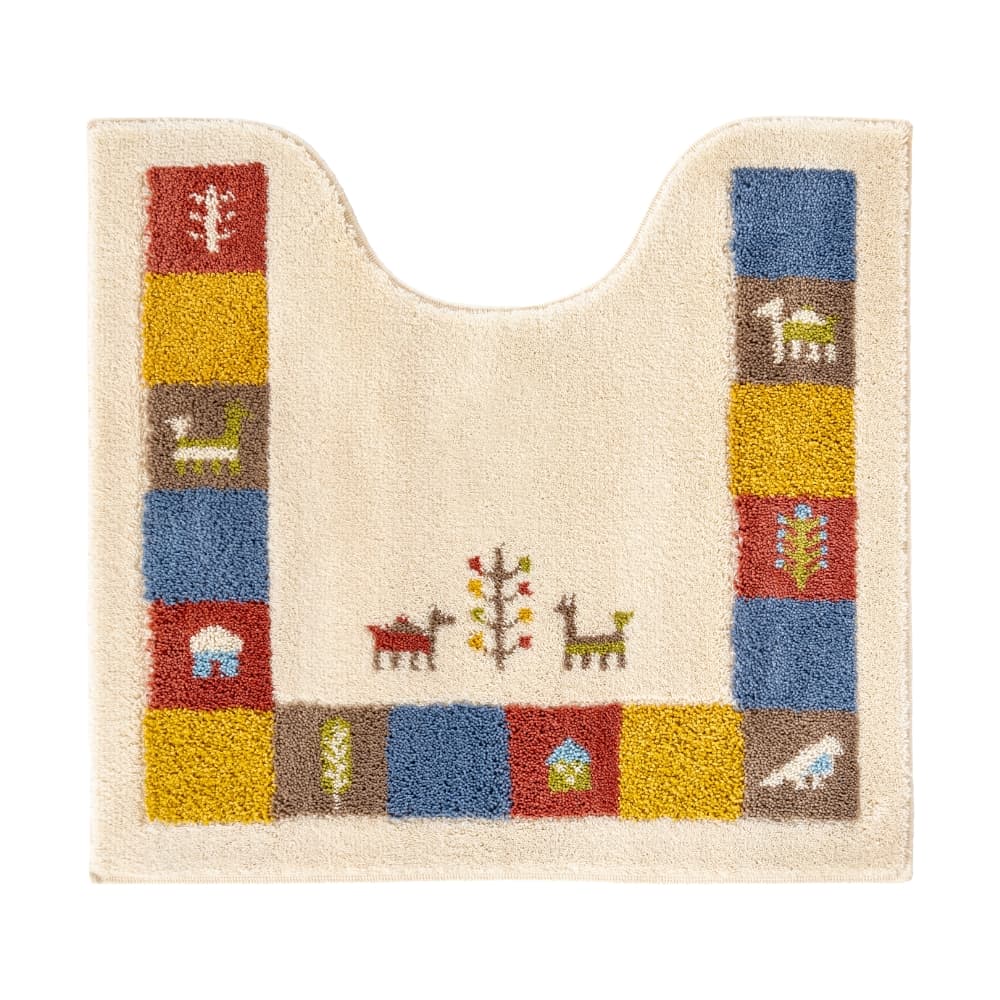 トイレマット トイレカバー グラニースクエア  マット 手編み トイレマット トイレカバー グラニースクエア 手編み - メルカリ