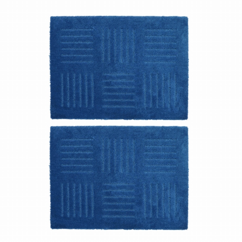 (未使用･未開封品)　オカ キッチンマット ブルー 約45cm×60cm ピタプラス (ジョイント 吸着 洗える) p706p5g Amazon｜オカ キッチンマット ブルー 約45cm×60cm ピタプラス